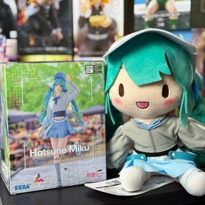 NWT SEGA Hastune Miku Conceptual Series Sports M 11” Plush & Luminista Figure